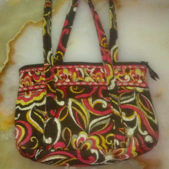 Vera Bradley Handbags - 🐙Pink and yellow vera bradly purse